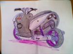 Первые задумки о внешнем виде скутера Мотоцикл  Другая - Другая