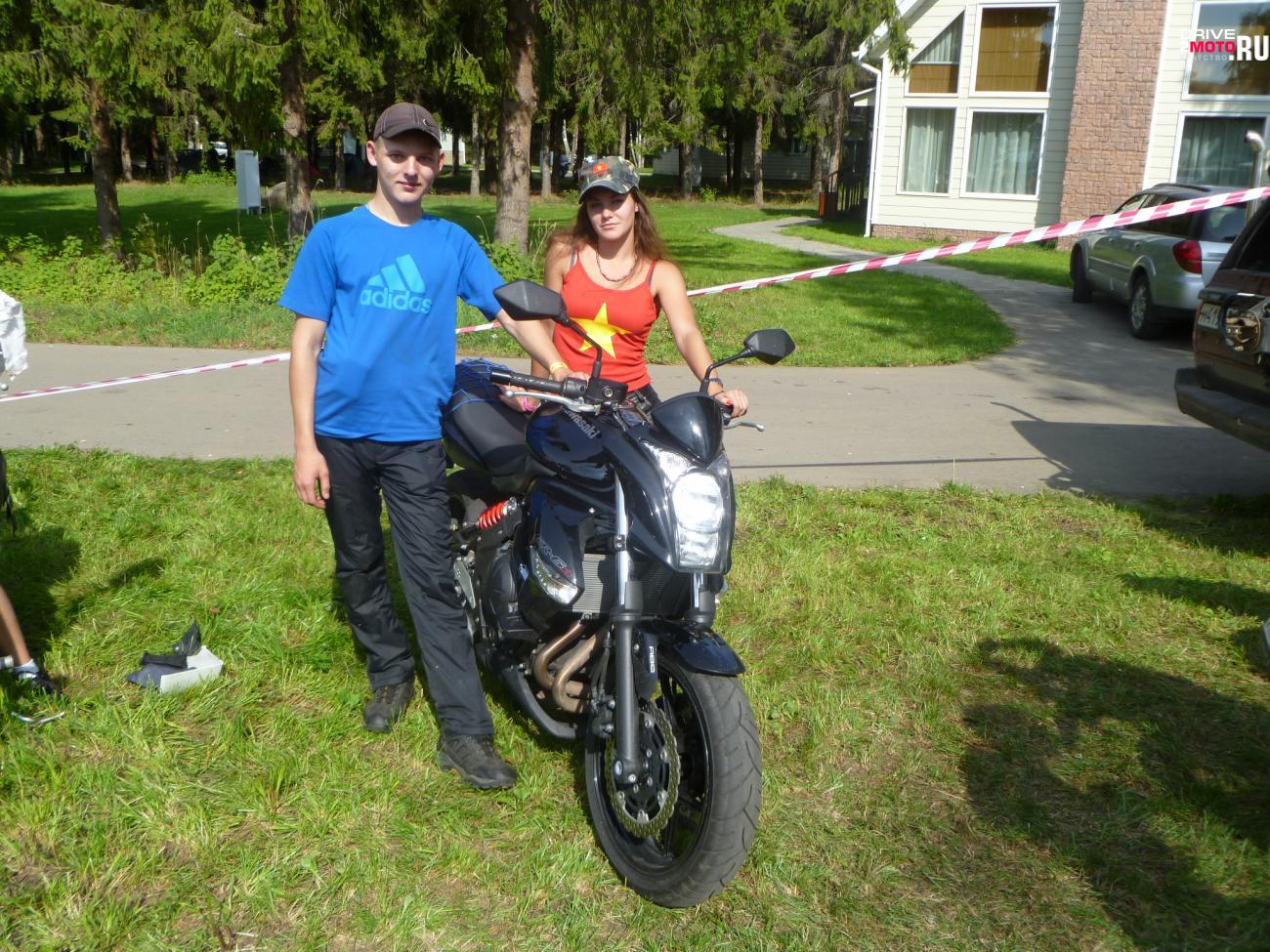 мотоцикл Kawasaki - ER - Я и Александра