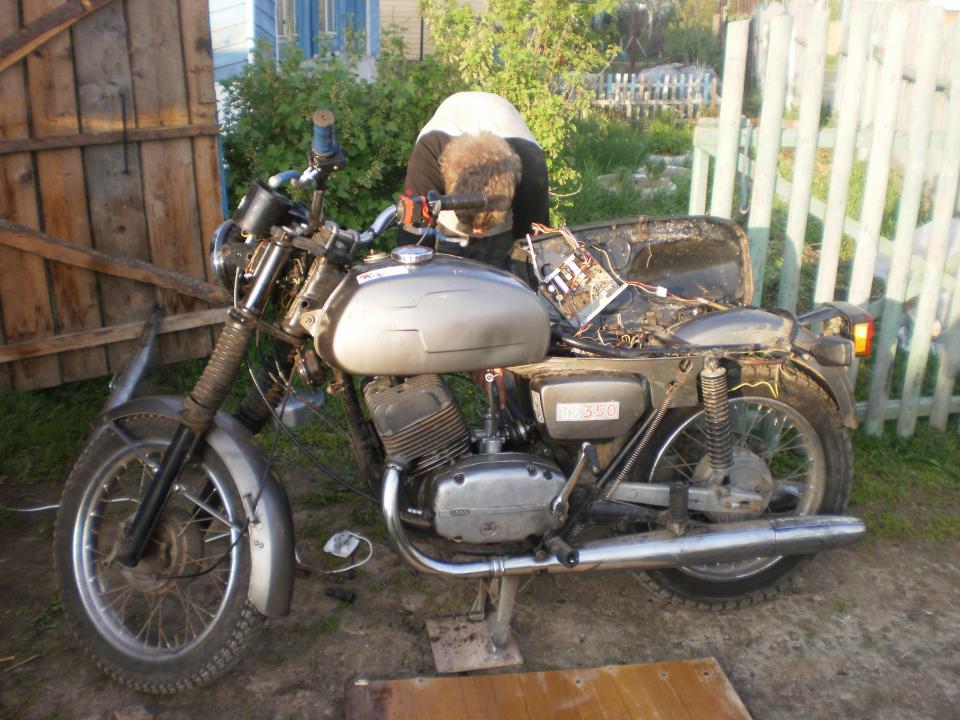 мотоцикл CZ - 350 - первые деньки с моей малышкой=))