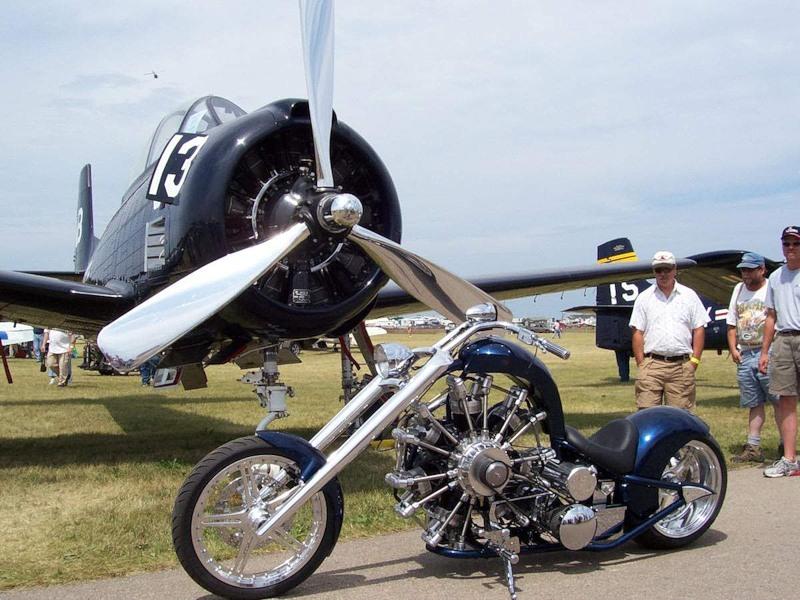 Мотоциклы с авиационными двигателями