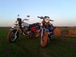 весенний фотосет Мотоцикл  Восход - 3M